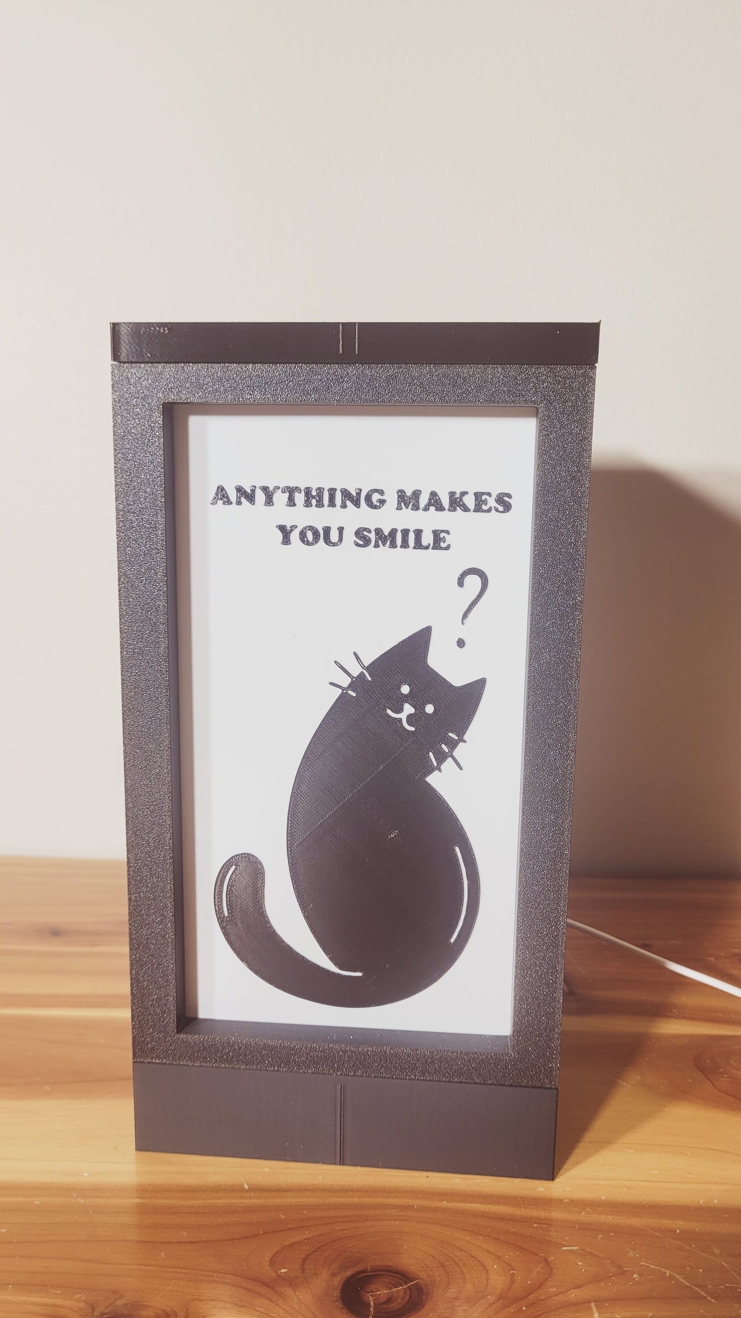 Cute RGB Cat Lamp - 3D Printed Color Changing Cat Lamp, Life is Better with Cats, Mood Lighting, Cute Cat Lover Gift