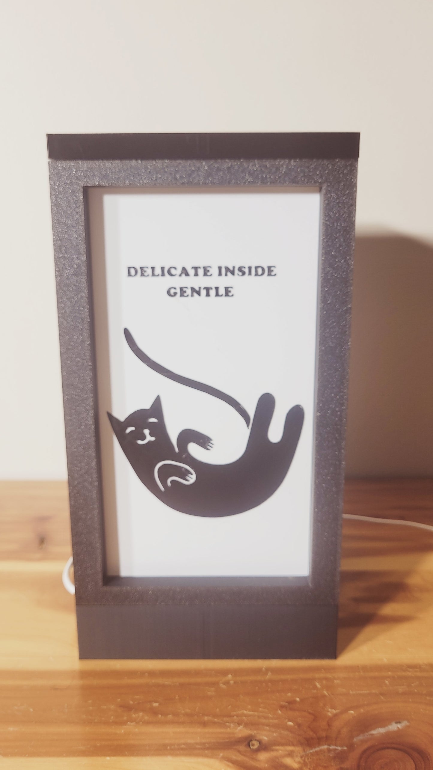 Cute RGB Cat Lamp - 3D Printed Color Changing Cat Lamp, Life is Better with Cats, Mood Lighting, Cute Cat Lover Gift