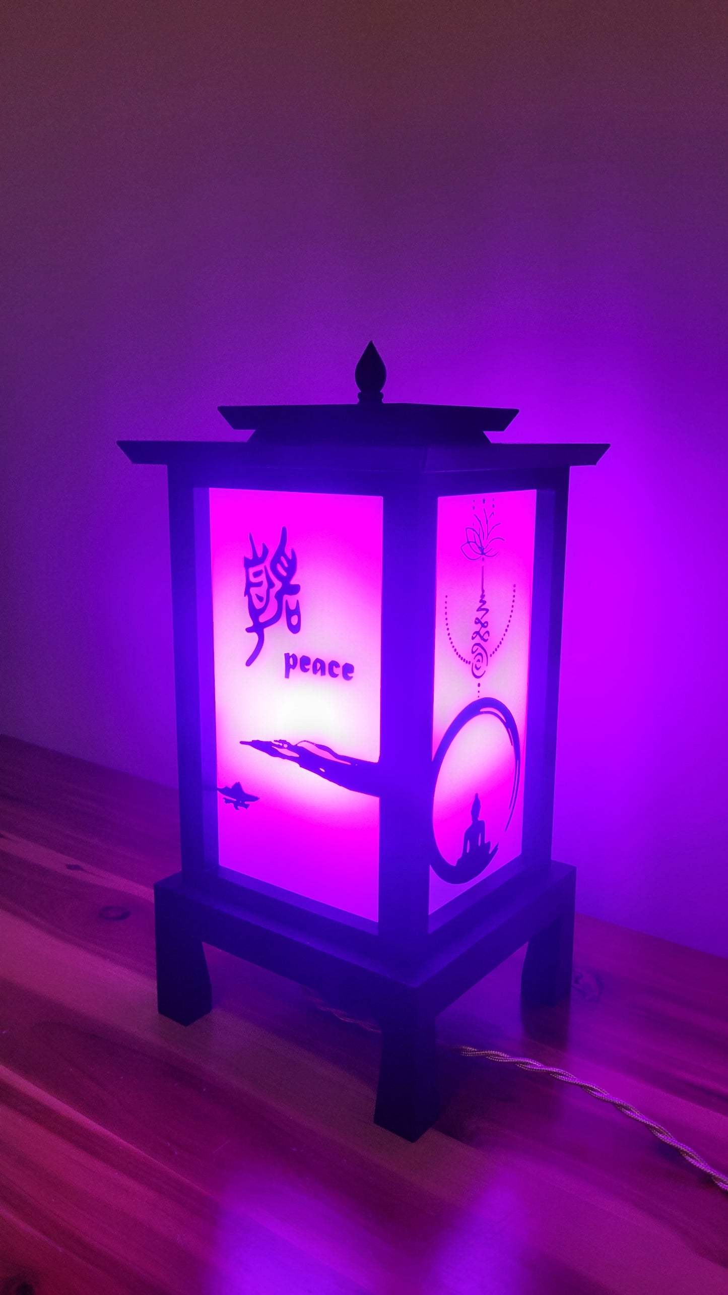 Zen Harmony Ambient Lamp – Customizable Traditional Chinese / Japanese Inspired Mood Light
